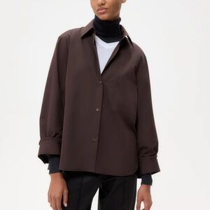 Chic Dark Brown TWP Women's Next Morning Shirt